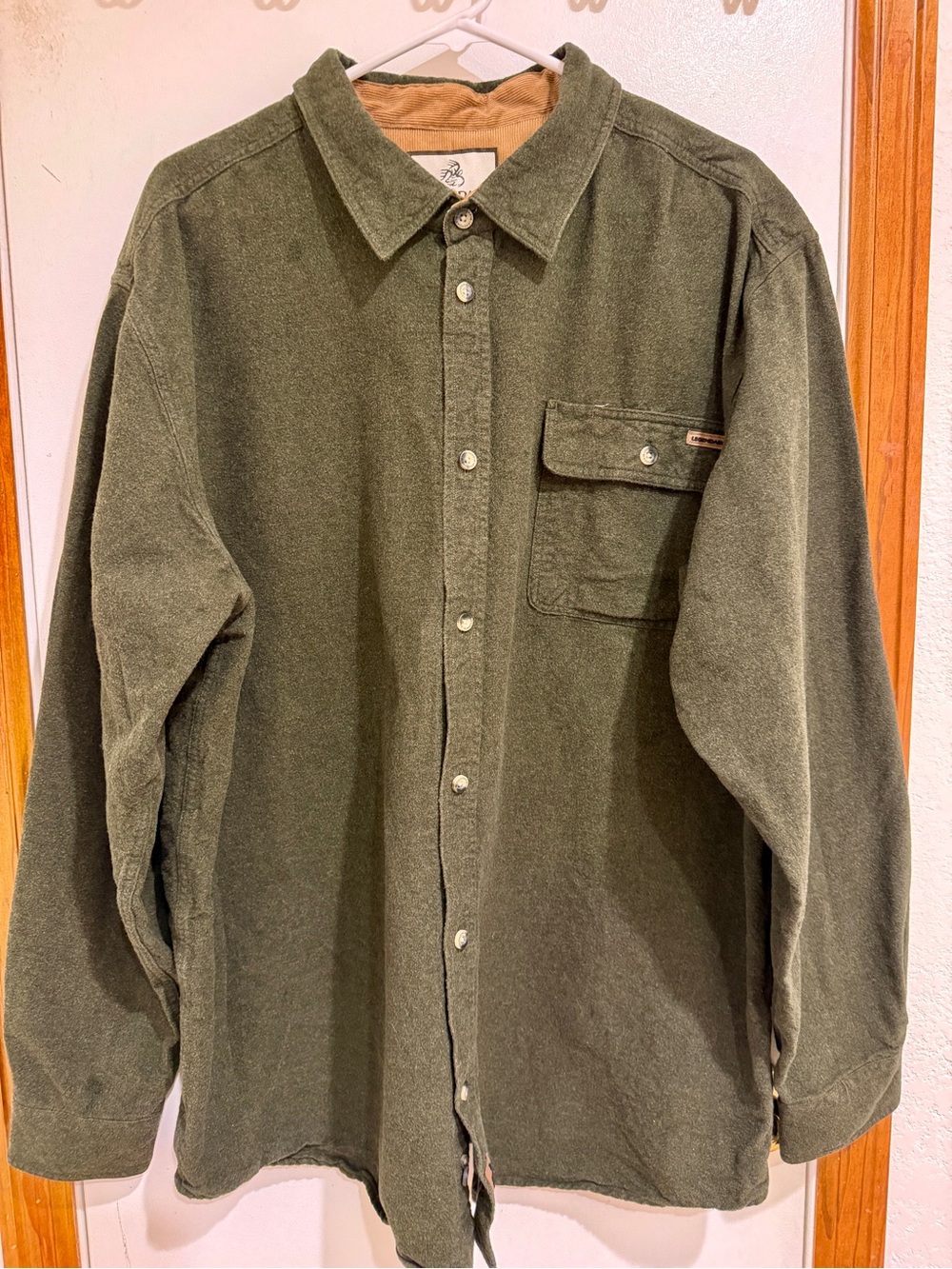 Legendary Whitetails Olive Green Casual Button-Down Shirt - Original Buck Camp